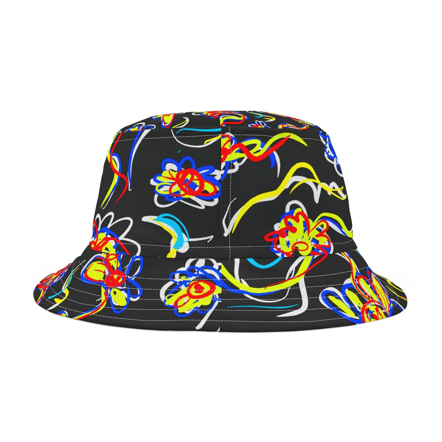 Flower Cartoon Bucket Hat (AOP)