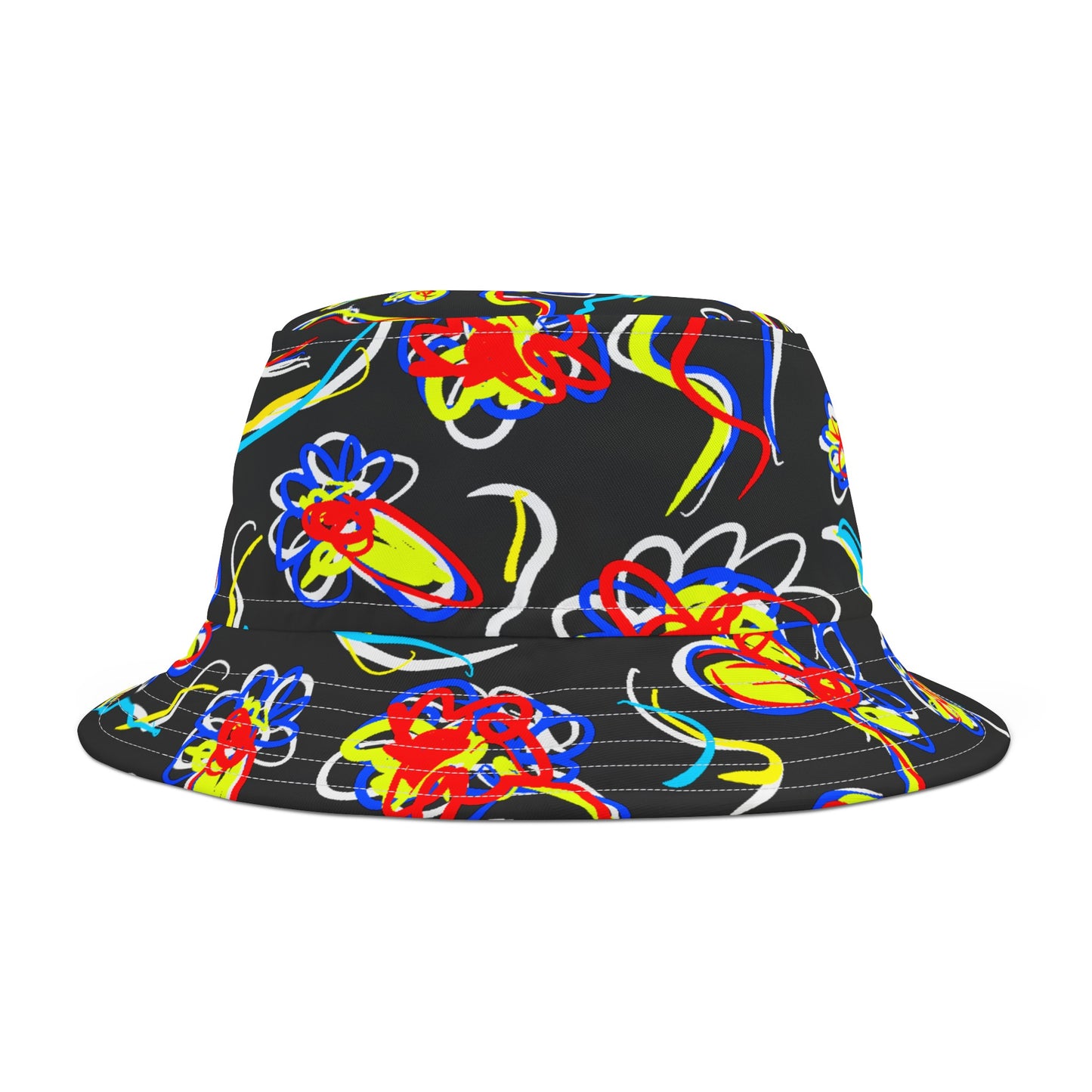 Flower Cartoon Bucket Hat (AOP)